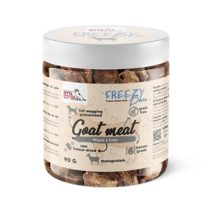 Syta Micha - 100% liofilizowane mięso z kozy dla psa 90g FREEZY Pure