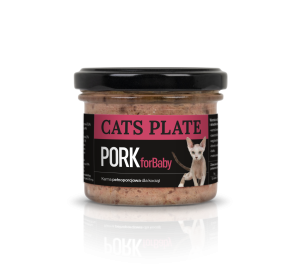 Cats Plate for Baby Pork 100g