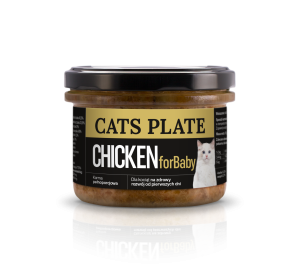 Cats Plate For Baby Chicken 180g
