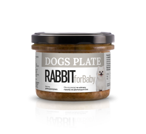 Dogs Plate for Baby Rabbit 180g - Outlet