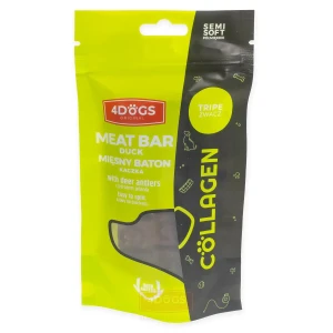 4DOGS Mięsny baton z kaczki - żwacz i poroże 2-pak SEMI-SOFT