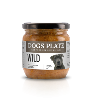 Zestaw 24 słoików - Dogs Plate Wild 360g