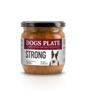 Zestaw 12 słoików - Dogs Plate Strong 360g