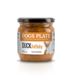 Zestaw 24 słoików - Dogs Plate for Baby Duck 360g