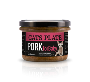 Zestaw 24 słoików - Cats Plate for Baby Pork 180g