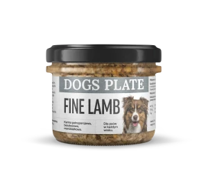 Dogs Plate Fine Lamb 180g