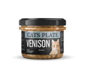 Zestaw 24 słoików - Cats Plate Venison 180g