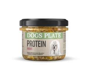 Zestaw 24 słoików - Dogs Plate Protein z mięsem z królika 180g
