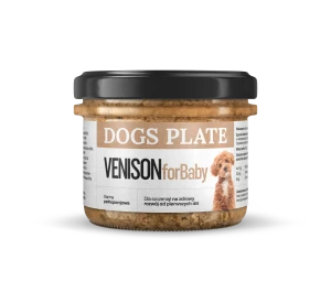 Zestaw 24 słoików - Dogs Plate for Baby Venison 180g