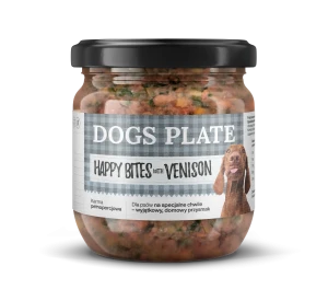 Dogs Plate Happy Bites z sarną 380g