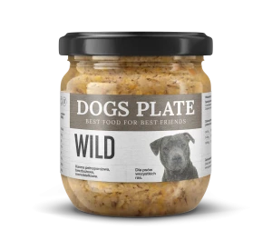Zestaw 48 słoików - Dogs Plate Wild 360g