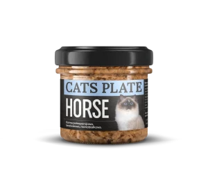 Cats Plate Horse 100g