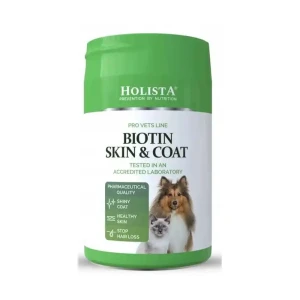 HOLISTA Biotin Skin&Coat na zdrową sierść i skóre dla psa i kota 200g