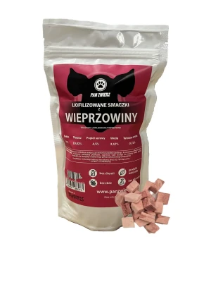 Pan Zwierz Liofilizowane smaczki z wieprzowiny 70g