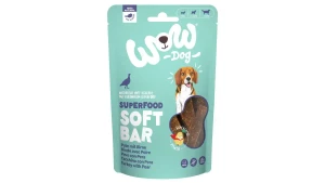 WOW Superfood Soft Bar Pure – Mięso Indyka z Gruszką Miękkie Przysmaki dla Psa 150g