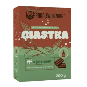 PAKA ZWIERZAKA Ciastka dla psa - Jeleń z zieloną herbatą 200g