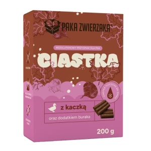 PAKA ZWIERZAKA Ciastka dla psa - Kaczka z burakiem 200g