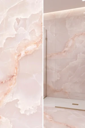 Tele di Marmo Onyx Pink 60x120 Lappato Imitacja Kamienia