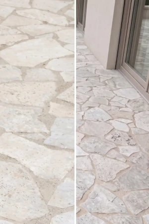 Trawertyn Silver Crazy Paving Dzikówka Bębnowany 3 cm