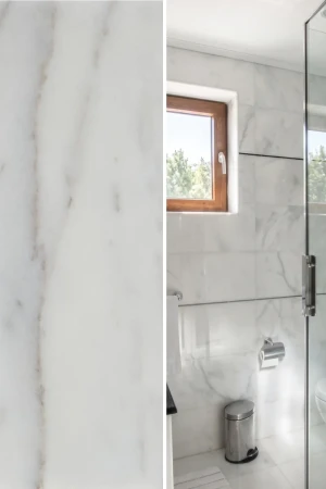 Płytka Marmurowa Mugla White Standard Polerowany | 61x30,5x1 cm
