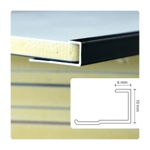 Listwa aluminiowa czarna PA10 wykończeniowa / dekoracyjna