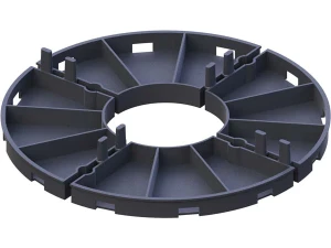 Plastikowa podkładka podpora tarasowa pod płyty 10 mm czarna DDP010