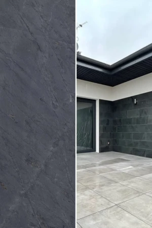 Płytka z Łupka Black Slate Naturalna | 60x30x1,2 cm