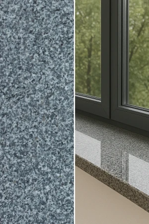 Parapet granitowy grafitowy polerowany G654 NEW | 182x33x2 cm
