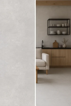 Gres Cement Light Grey matowy | 60x60x0,8 cm