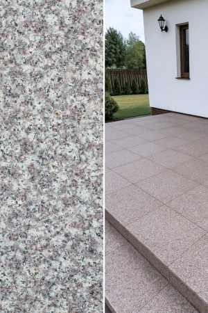 Płytka granitowa brązowa płomieniowana G664 | 60x60x2