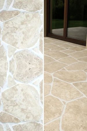 Trawertyn Ivory Classic Mix Kamień na taras i chodnik | Dzikówka 3 cm