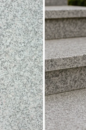 Stopnica granitowa szara płomieniowana G602 | 150x33x2 cm