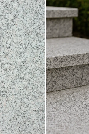 Stopnica granitowa szara płomieniowana G602 | 150x33x3 cm