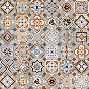 Octogono Musichalls Multicolor 20x20