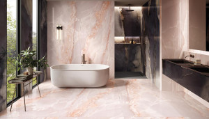 Tele di Marmo Onyx Pink 120x278 Lappato Imitacja Kamienia