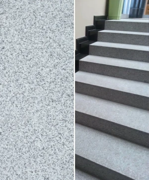 Stopnica Granitowa G603 Szary Płomieniowany | 150x33x2 cm