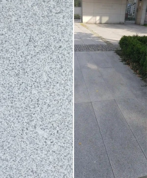 Płytka granitowa szara płomieniowana G603 | 120x60x3