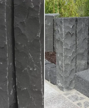 Ogrodowa Palisada Łupana G690 Bazalt Black | 33x10x10 cm