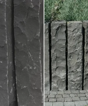Ogrodowa Palisada Łupana G690 Bazalt Black | 100x10x10 cm