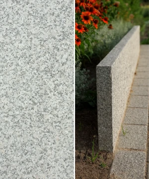 Obrzeże granitowe G602 góra płomień | 8x25x100 cm