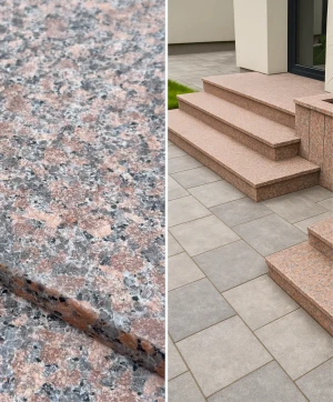 Parapet Stopnica granitowa Maple Red płomieniowana G562 | 150x33x2