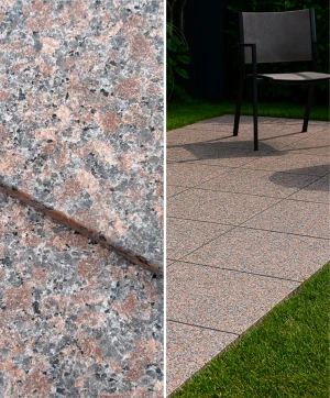 Płytka Granitowa Czerwona Płomieniowana Maple Red G562 | 60x60x2 cm