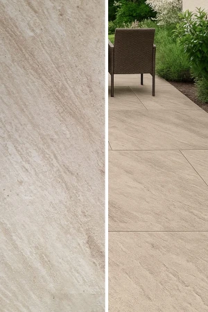 Płytka gresowa City Quartz Beige | 45x90x2 cm