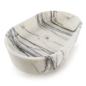 Umywalka Marmurowa Lilac Biały Marmur | 38x61x12,7 cm