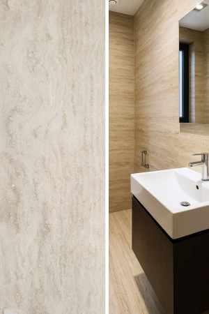 Trawertyn Bianco Classic Vein Cut Wypełniany i Szlifowany | 61x30,5x1,2 cm