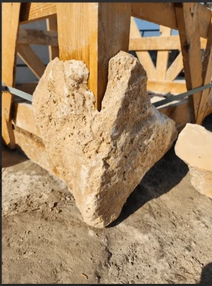 Trawertyn crazy wall Ivory Classic Narożnik | Dzikówka Rockface