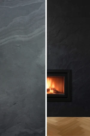 Fornir Kamienny Black Slate XXL | 122x305x0,2cm