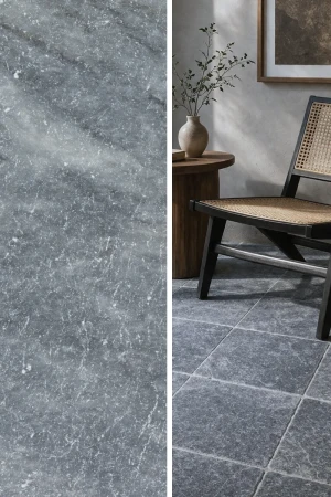 Płytka marmurowa Light Bluestone Bębnowana | 20,3x20,3x1,2 cm