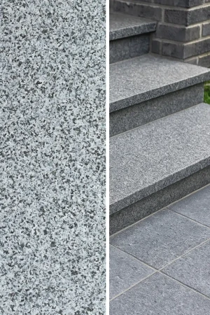 Podstopnica granitowa płomieniowana G654 Dark Grey | 150x15x2 cm