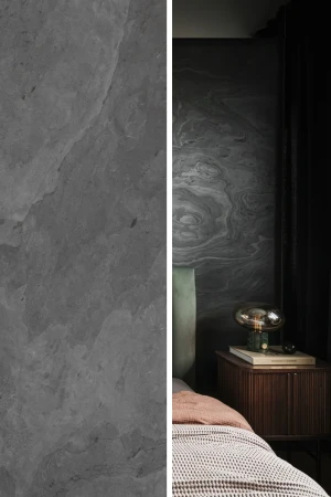 Fornir Kamienny Black Slate XXL | 122x280x0,2cm